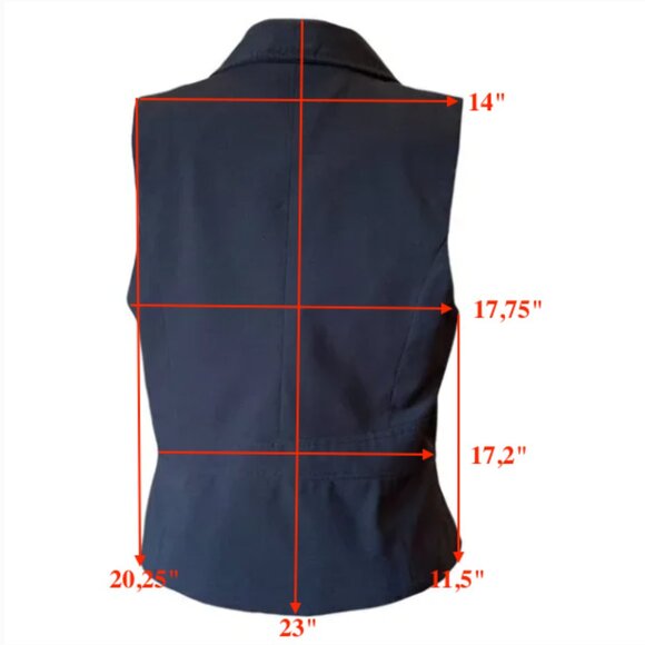 GEORGE - Waistcoat Button Down Single Breasted 2 buttons - large - Picture 10 of 11